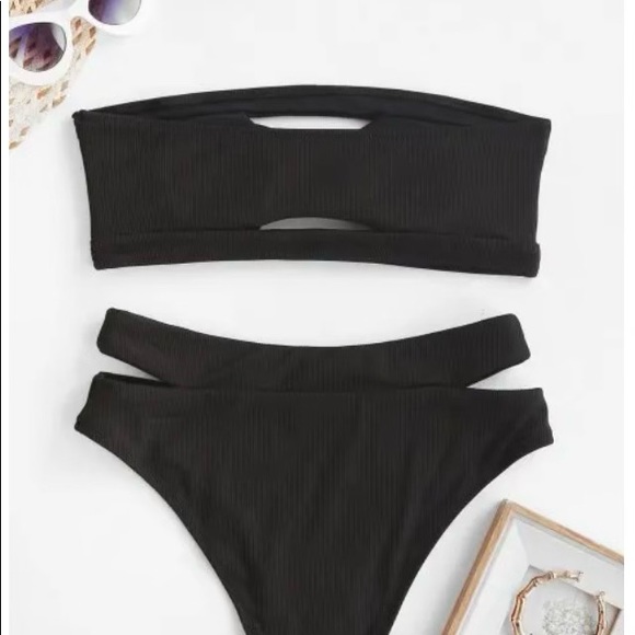 Black Two piece swimsuit - Picture 4 of 12